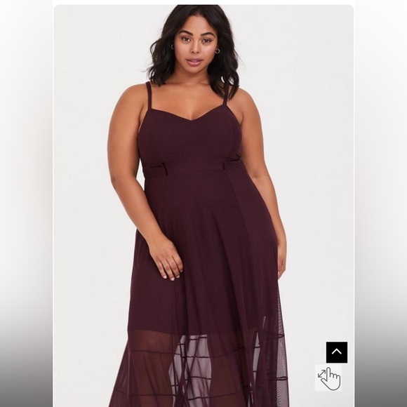 Torrid Maxi Mesh Bustier Dress size 3X - Picture 3 of 8